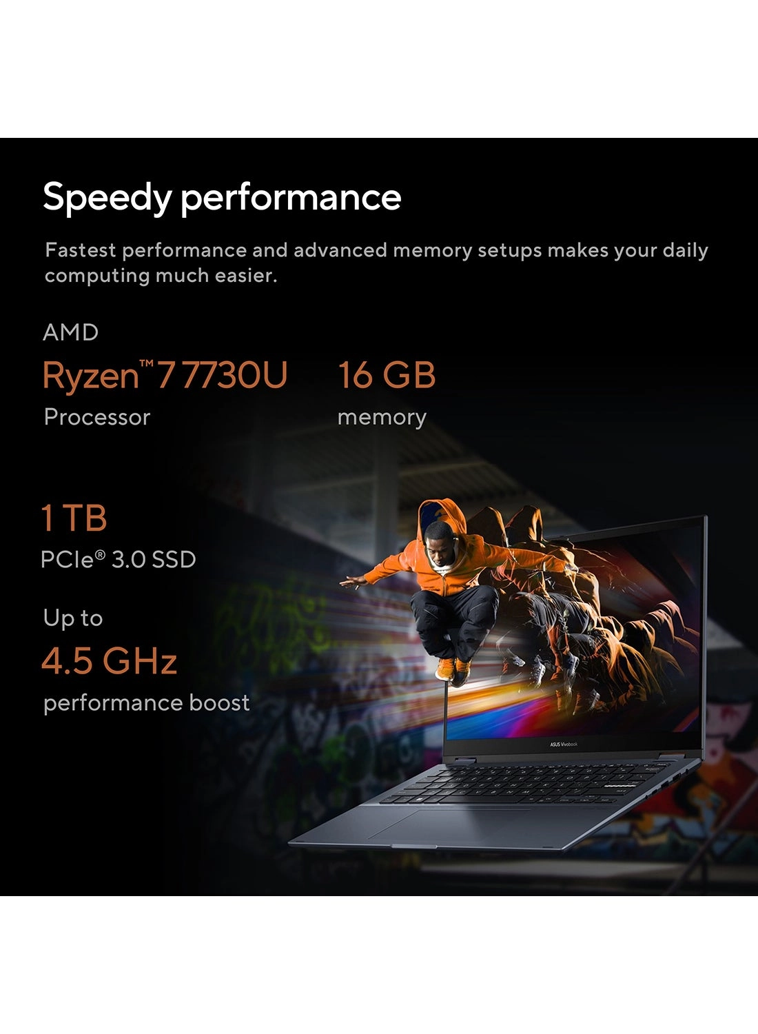 Vivobook S 14 Flip TN3402YA - 14'' Ryzen 7-7730U 16GB RAM 1TB SSD