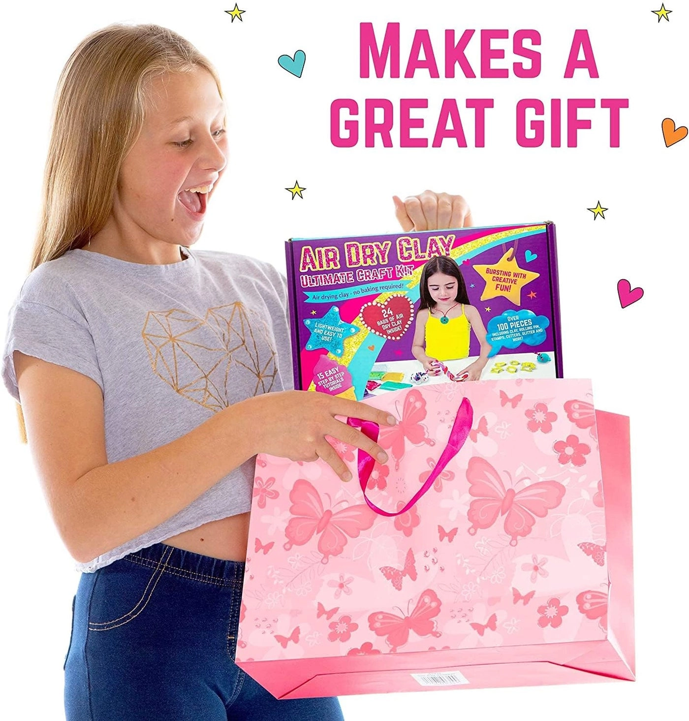 Air Dry Clay Kit - 100+ Piece