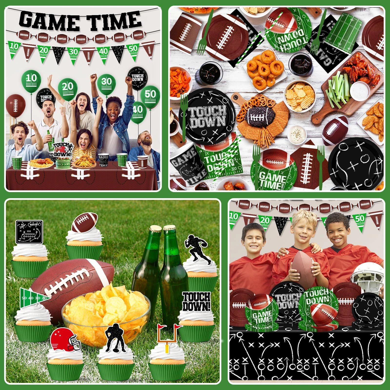 Football Birthday Party Decorations - 191Pcs Birthday