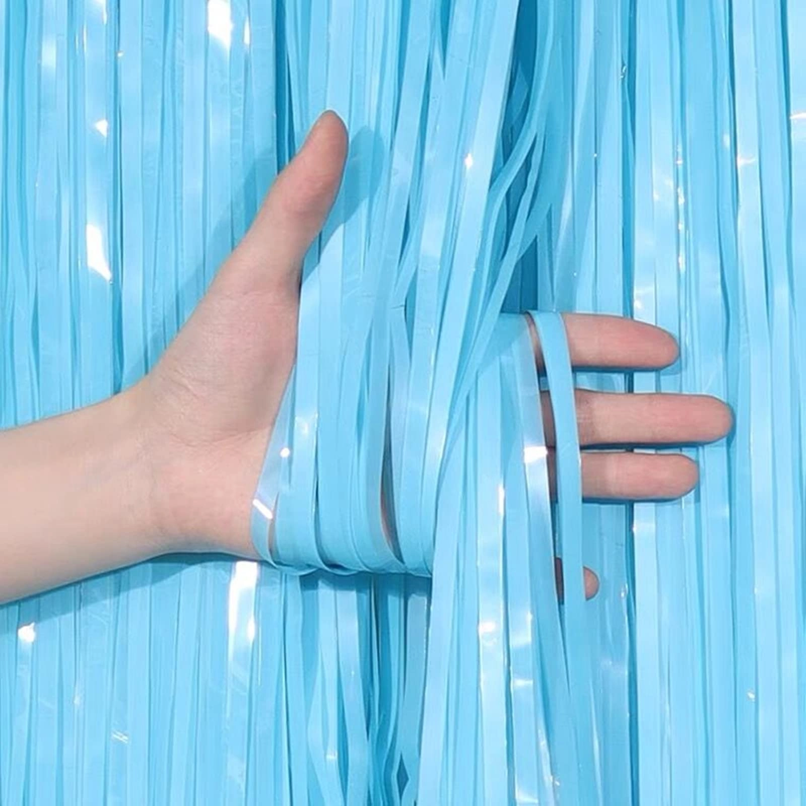 Foil Fringe Tinsel Backdrop - 2pcs Birthday