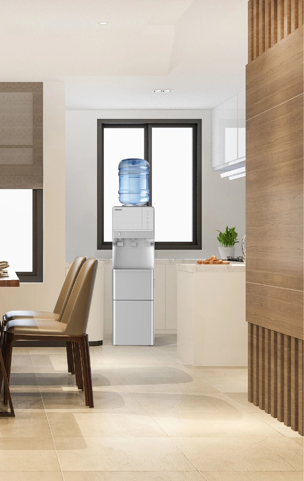 Lifestyle Water Dispenser - Integrated Ice Maker Hot & Cold Stainless Steel