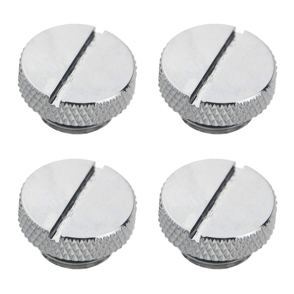 Water Stop Plug - G1/4" Silver Chrome 4 PCS