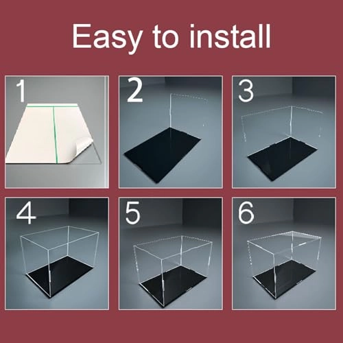 Acrylic display box - 80x35x105cm Black