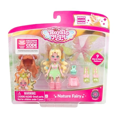 Jazwares Nature Fairy Doll Figure - 3-Inches Redeemable Virtual Item Code Ages 5+