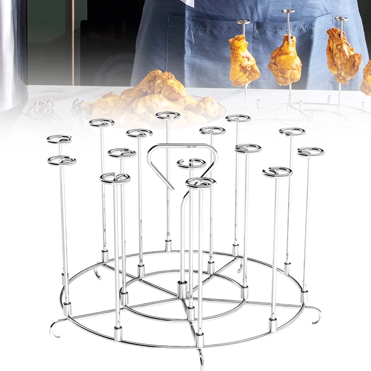 Air Fryer Skewer Stand - Stainless Steel 1 piece(s)
