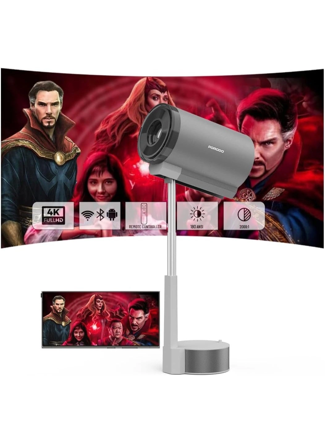 LUMIO Smart FHD Projector 9049070092 180 ANSI Lumens