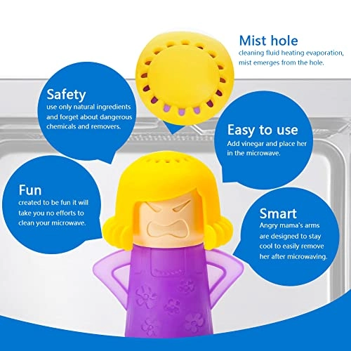 Angry Mama - 2 PCS Purple 13.5*11cm