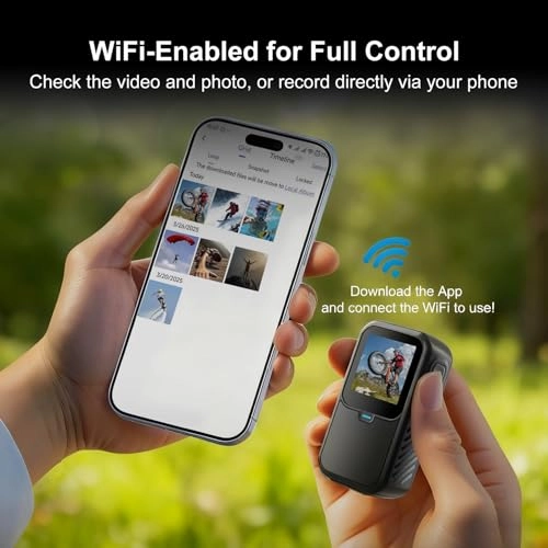 Dual Screen Sports Body Camera - 5 MP 128G