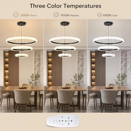 Modern LED Bedroom Chandelier - up to 100 cm