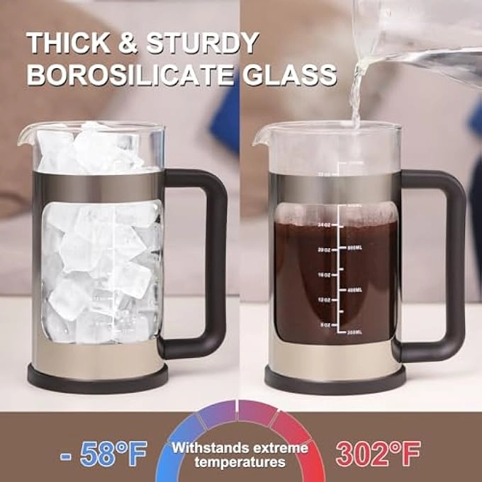 French Press - 350Ml Stainless Steel Filter