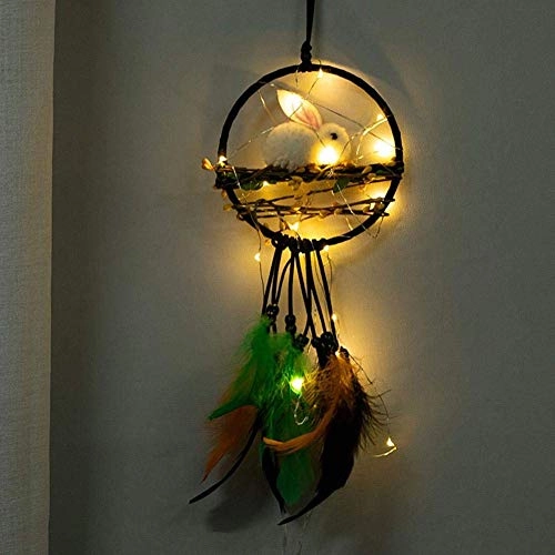 Dreamcatcher - Siderosphere, feathers, lines, wood beads.