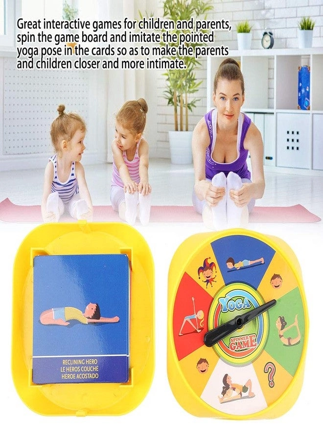 Yoga Pose Cards + Yoga Spinner Game + Kids Yoga Cards Kit + Interactive Yoga Card Game