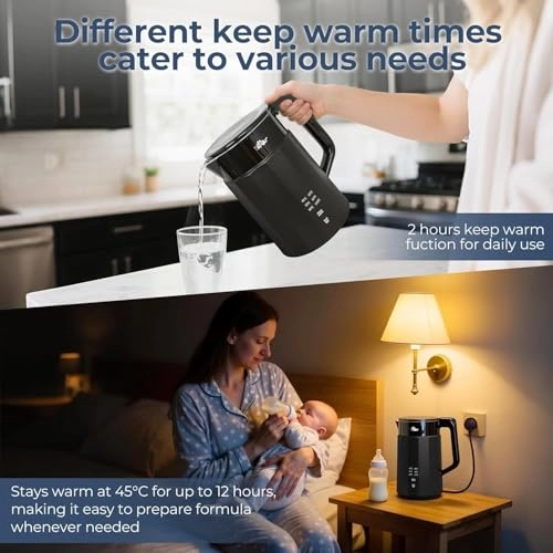 Temperature Control Stainless Steel Electric Kettle