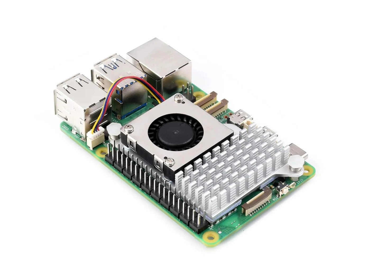Active Cooler - Rspberry Pi 5 Temperature-Controlled Blower Fan Aluminium Heatsink