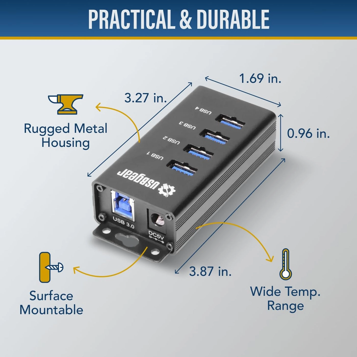 4-Port USB 3.2 Gen 1 Hub