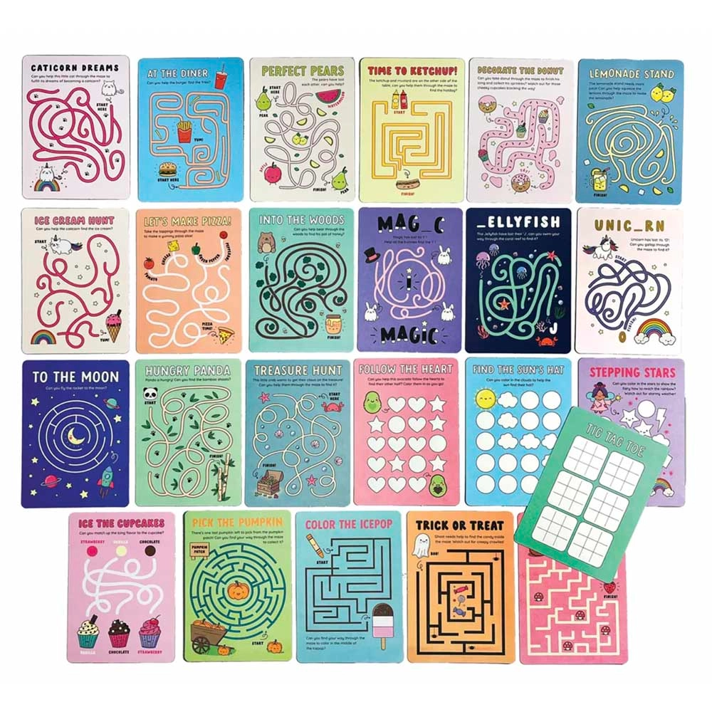 Mini Mazes Activity Cards - Suitable for 4 years and above 24pcs