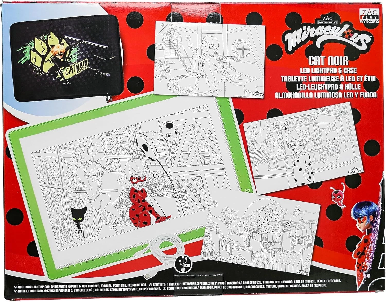Cat Noir Led Lightpad - 4+ years + Neoprene Case