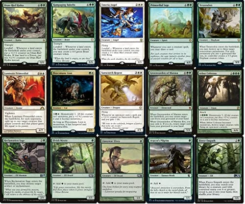 Magic: The Gathering: Green White Ramp/Draw/Huge Creature EDH Deck