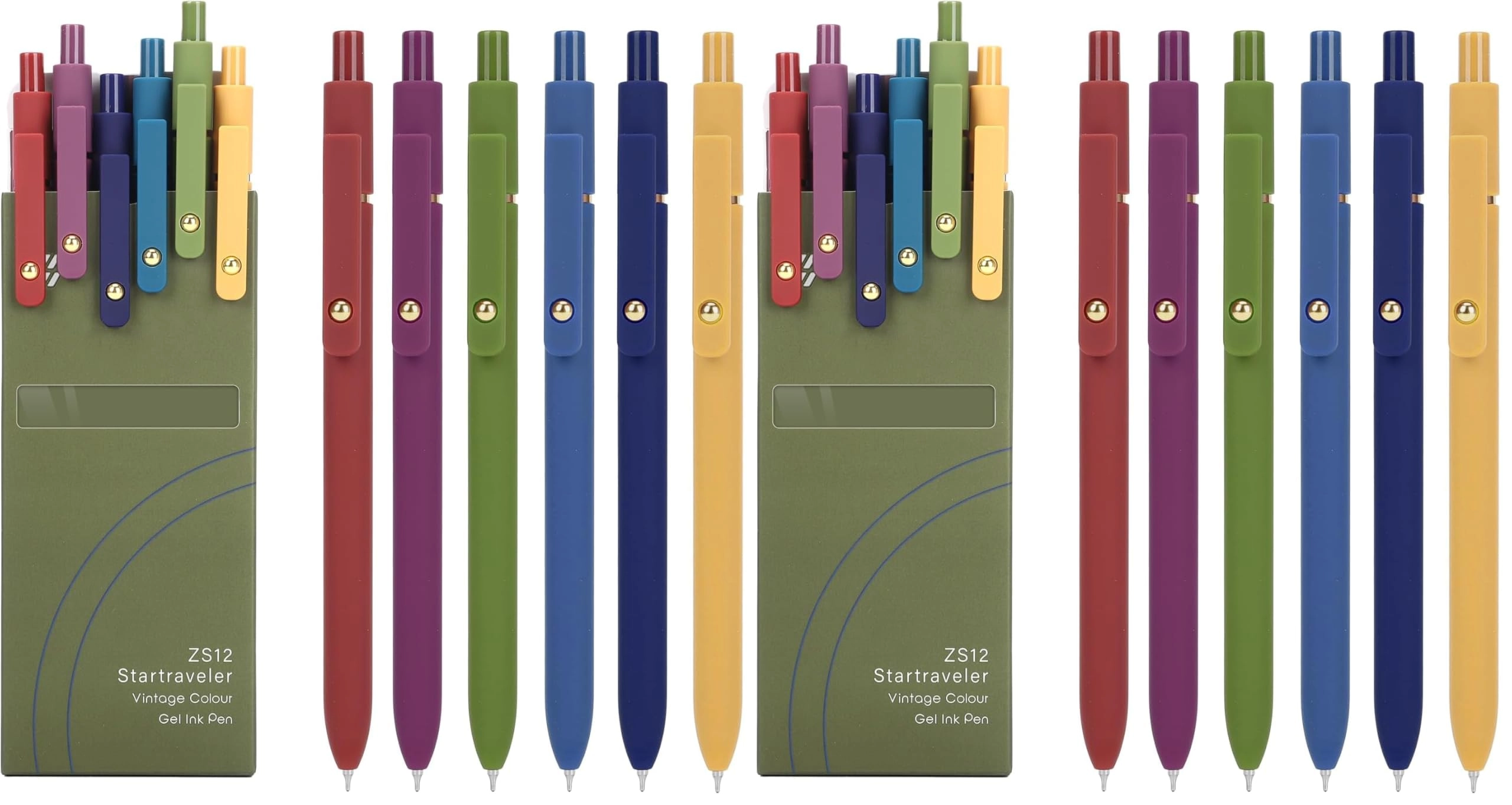Gel Pens - 6pcs 0.7mm
