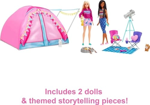 Camping Dolls - Malibu Brooklyn 10+ Accessories Ages 3+