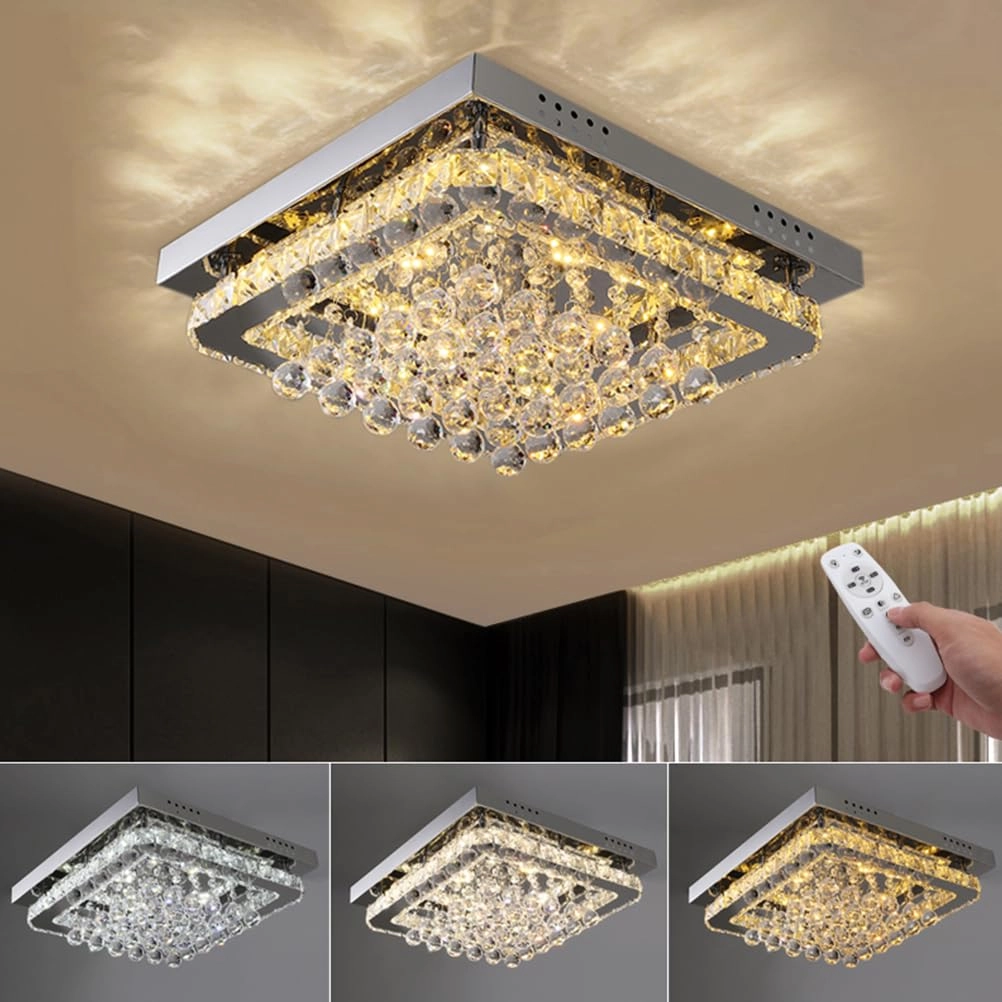Crystal Ceiling Light - 3000k-6000k Dimmable