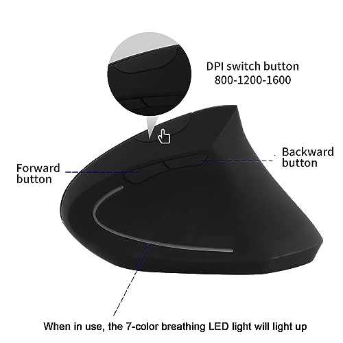 Ergonomic Vertical Mouse - Wireless