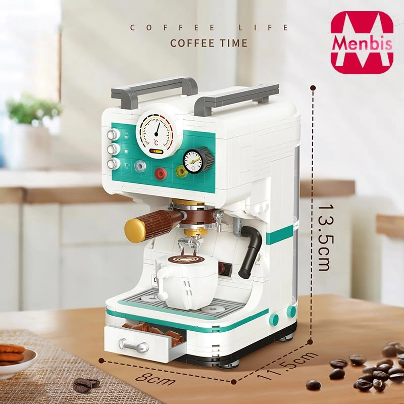Building Block Coffee Machine - coffee maker 663pcs
