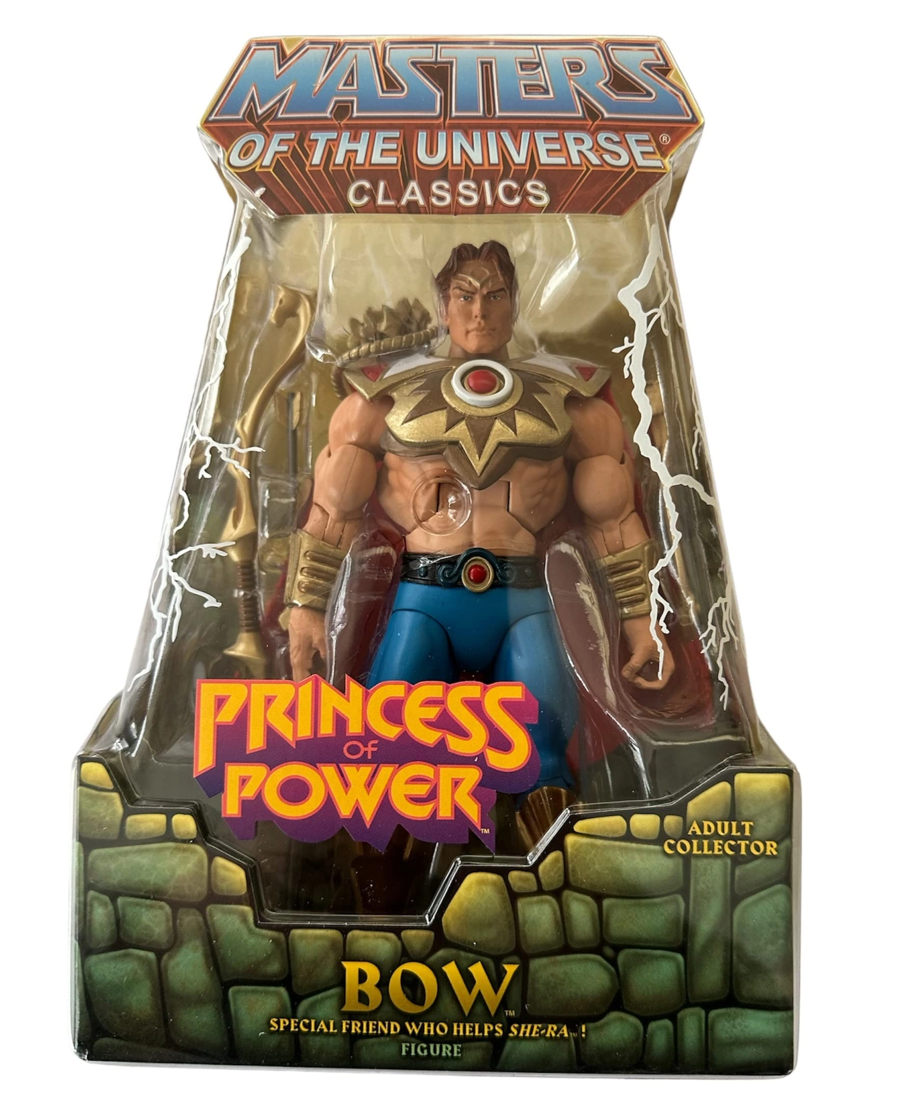 Mattel HeMan Masters of the Universe Classics Exclusive Action Figure Bow - Interchangeable chest plates Vintage and modern heads