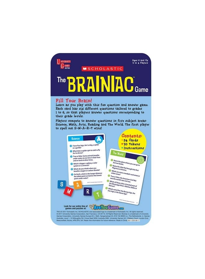 Brainiac Travel Card Game