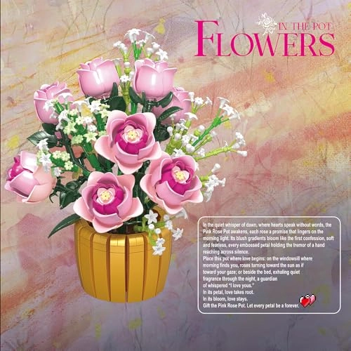 Eternal Pink Rose - 1056pcs