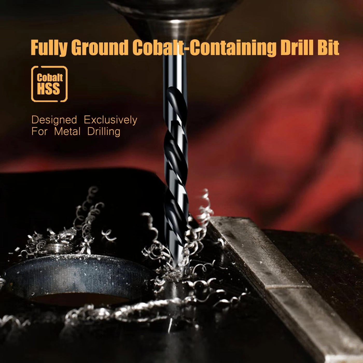 Twist Drill Bits - HSS M35 Cobalt Pack of 5 23/64 inch