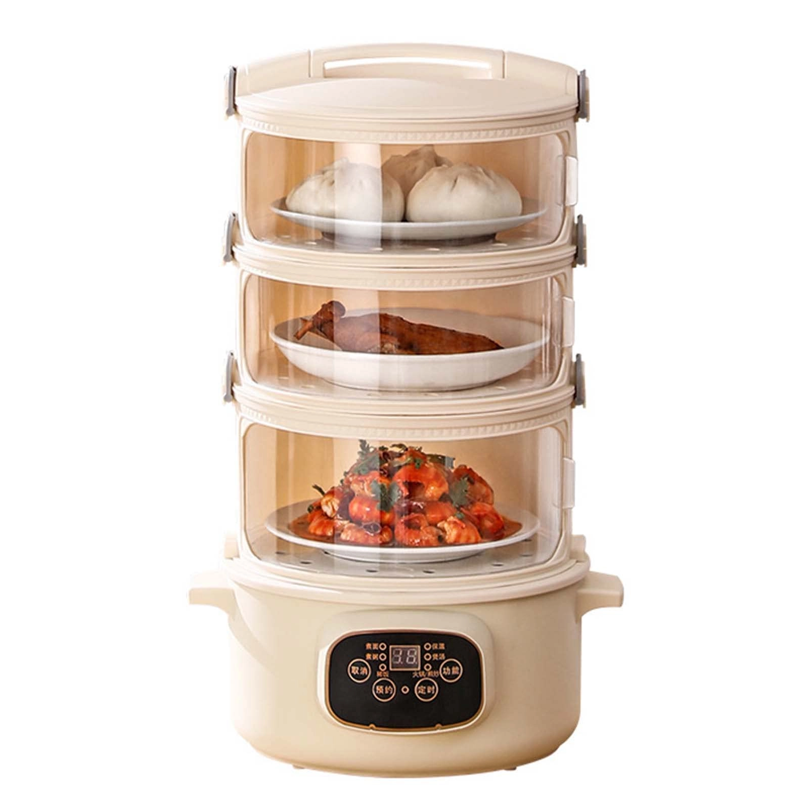 oiakus Electric Food Steamer - 3 Tier 1000W Digital
