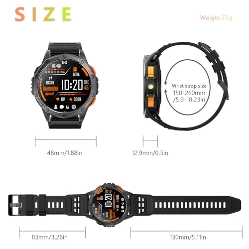 Military Smart Watch metal alloy
