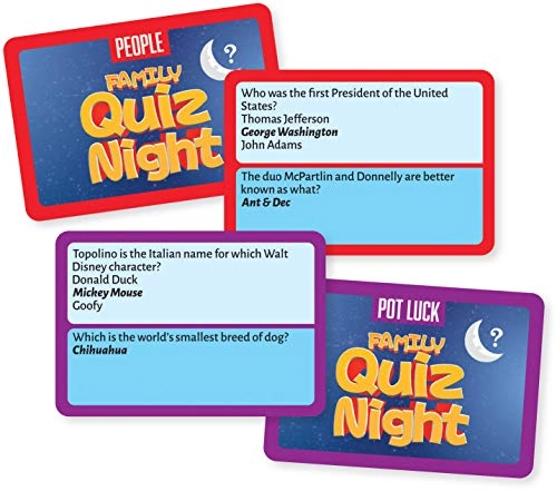 Family Quiz Night - Trivia Board Game 1200 Questions