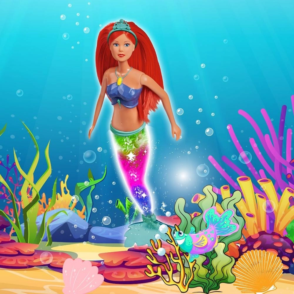 Steffi Love Magic Rainbow Mermaid Doll - 39 cm Ages 3+