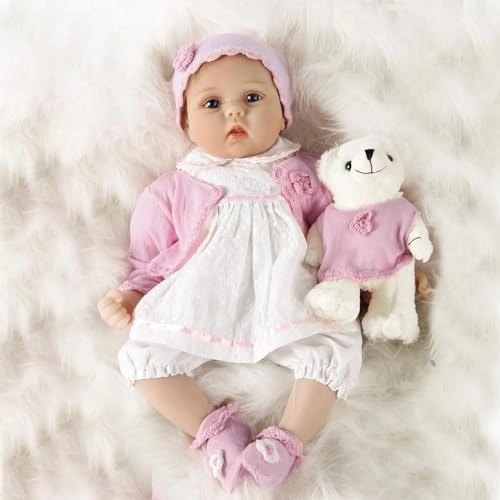 Reborn Baby Doll - 22 Inches / 55 cm Silicone Ages 3+