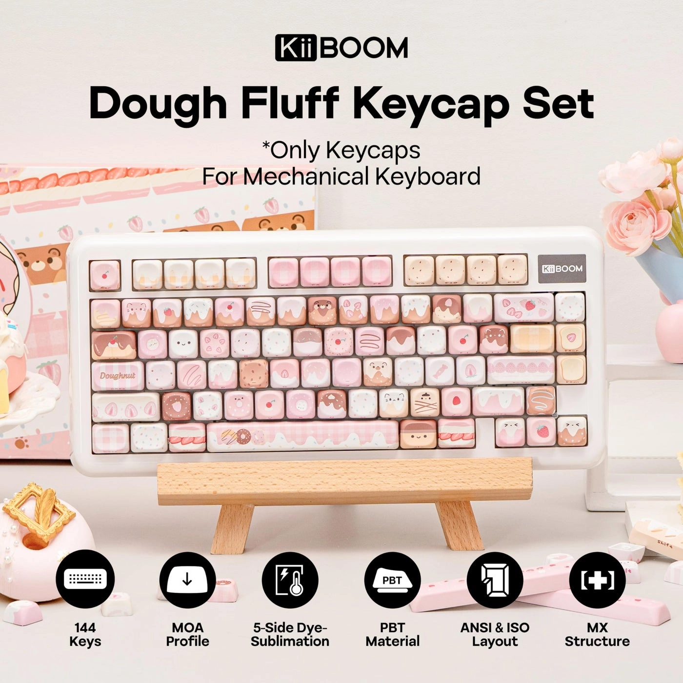 Dough Fluff Keycap Set