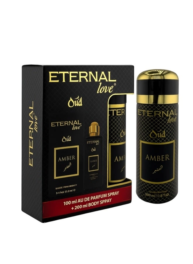 Eternal Love Oud Amber - Eau de Parfum 100ml + Body Spray - 200ml