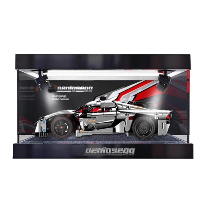 Technic Display Case (42131) - Clear Acrylic Black Bottom+top Light