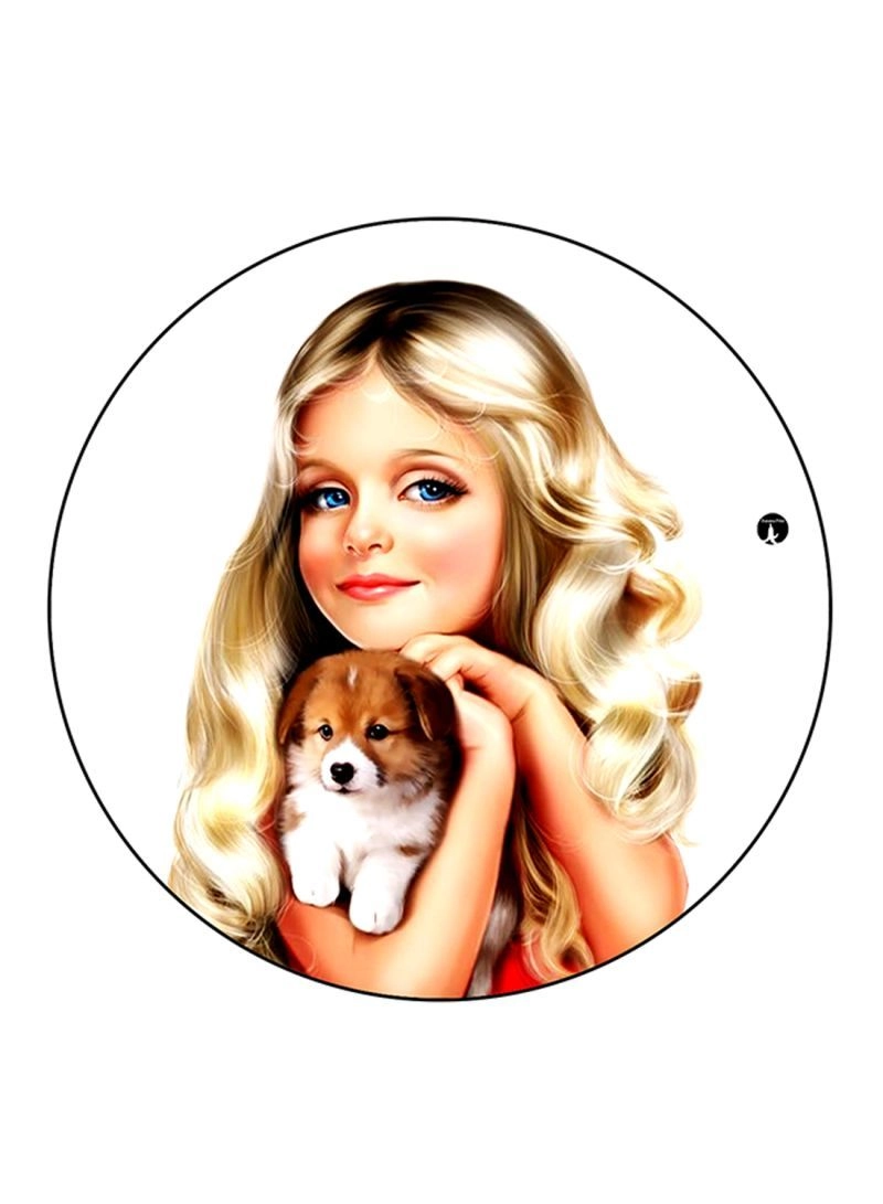 Girl Printed Mouse Pad