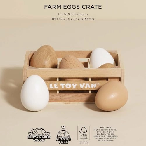 Honeybee Market Farm Eggs Crate - Half Dozen (TV190)