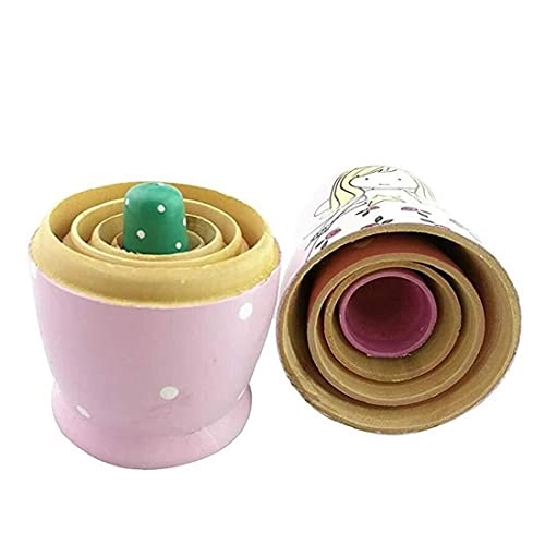 Wooden Stacking Dolls - 5 pieces