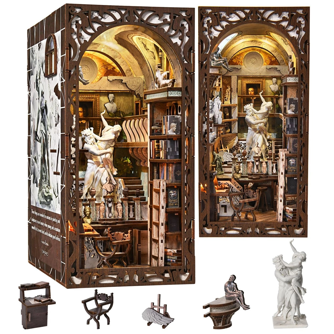 Book Nook Kit - DIY 3D Wooden LED