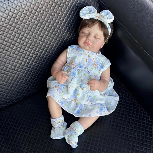 Loulou Reborn Baby Doll - 20 inch Full Body Vinyl Girl Ages 3+