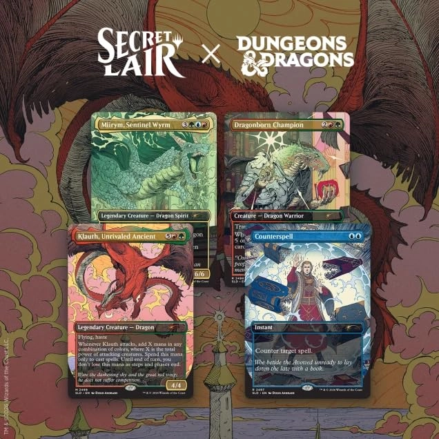 Wizards of the Coast Secret Lair x Dungeons & Dragons: Whispers in Candlekeep - 4pcs