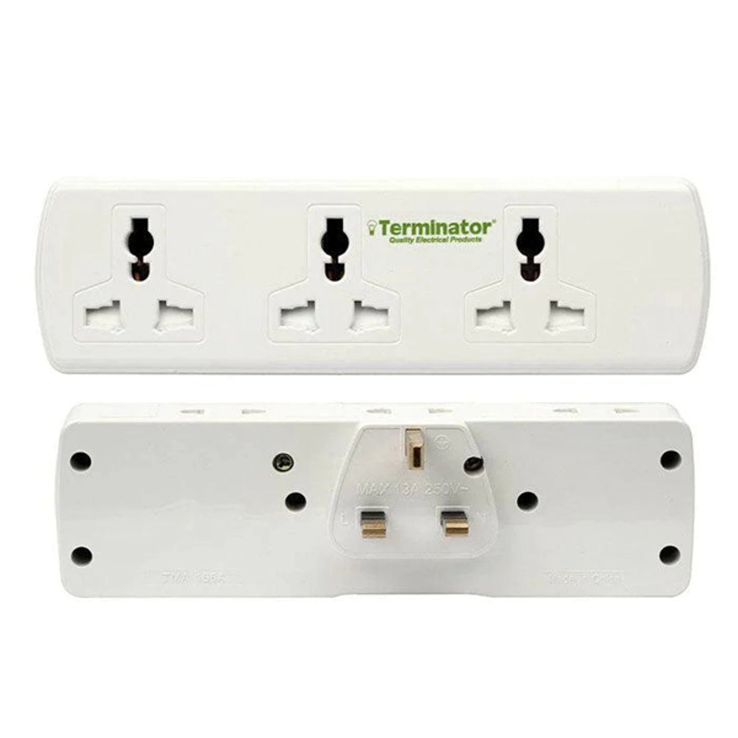 Terminator TMA 166A - 6 Way Universal T Socket Multi Adaptor