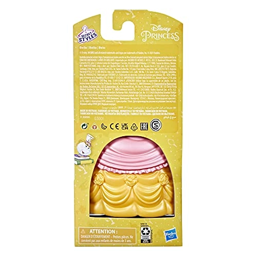 Belle Mini Doll Playset - 3.3-inch Plastic Secret Styles Ages 4+