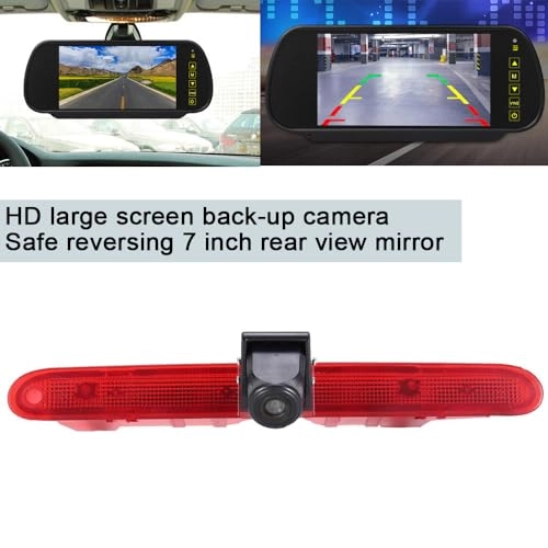 rear view camera - Night vision 628 x 586 pixels + rear view mirror - 7 Inches