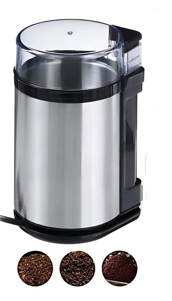 Multi-Purpose Electric Coffee Grinder - Stainless Steel Black/Silver