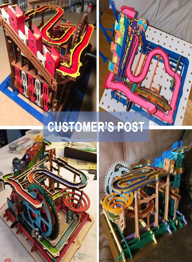 Marblr Run 3D Puzzle (Waterwheel coaster LG501) - 254 pcs